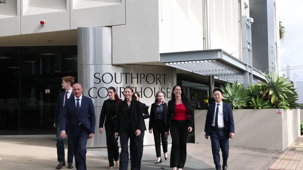 The TWC Lawyers team outside the Southport Courthouse